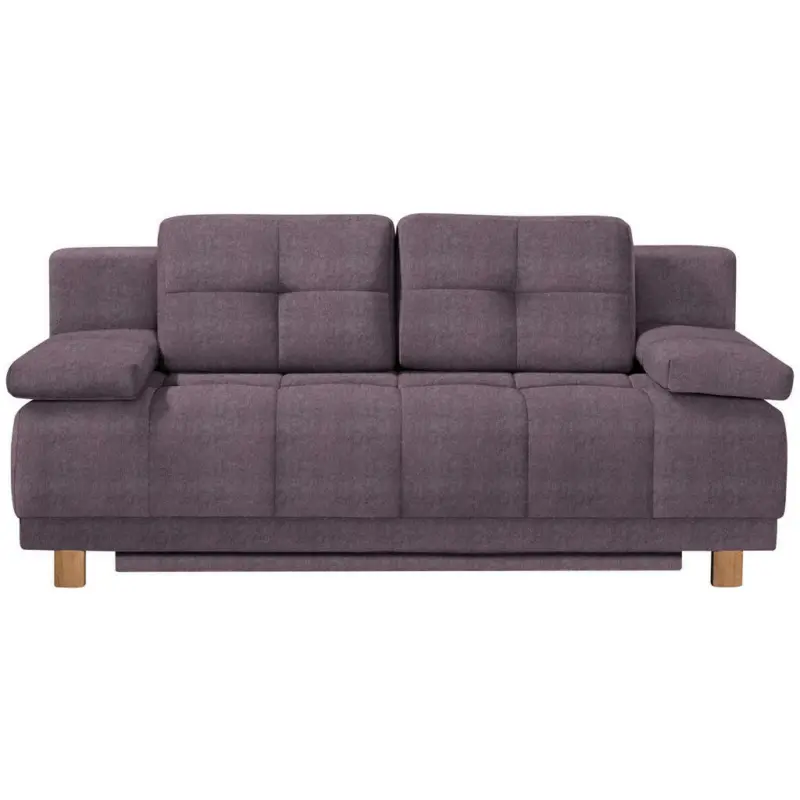 Boxspringsofa in Webstoff Rosa