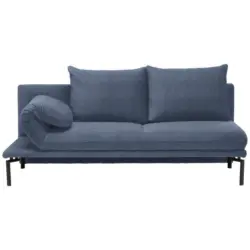 Liege in Webstoff Blau