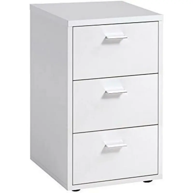 Nachtkästchen in Weiß Hochglanz