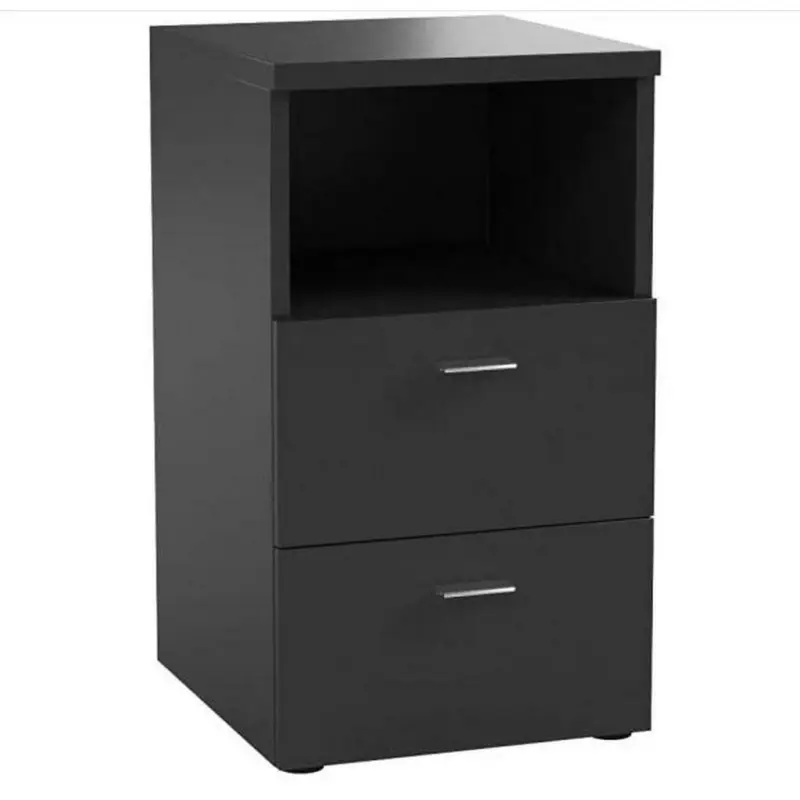 Nachtkästchen in Schwarz