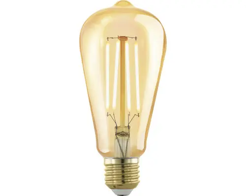 LED-Lampe ST64 E27 / 4 W ( 28 W ) amber 300 lm 1700 K warmweiß