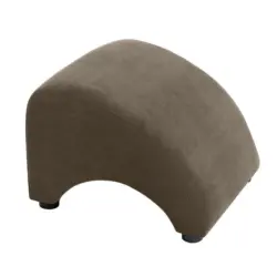 Hocker in Textil Hellbraun