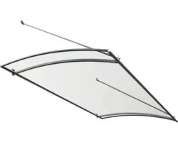 RORO Vordach KULMBACH 1400x830x670 mm edelstahloptik