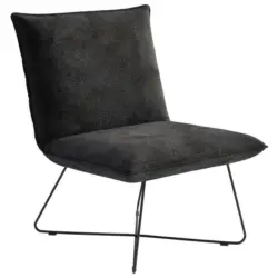 Sessel in Flachgewebe Anthrazit