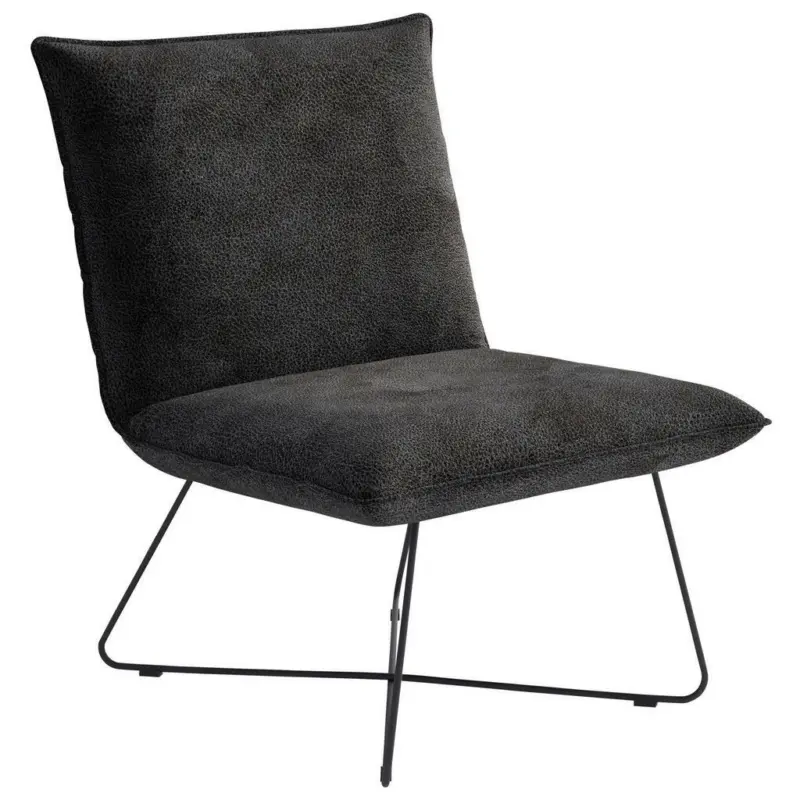 Sessel in Flachgewebe Anthrazit