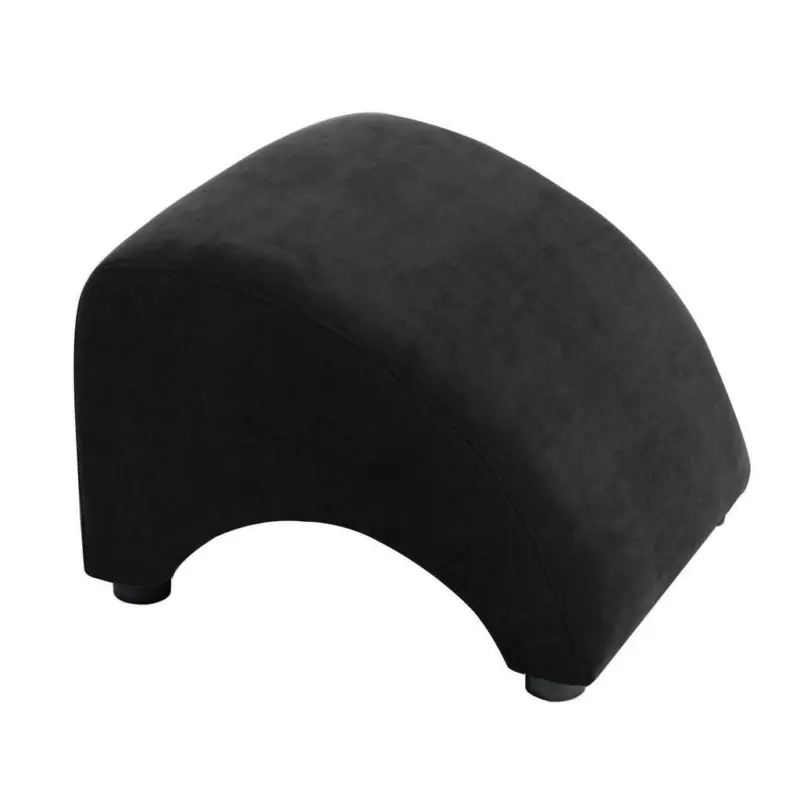 Hocker in Textil Schwarz