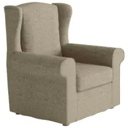 Sessel in Flachgewebe Beige