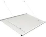 Hornbach RORO Vordach GARCHING 1515x970x855 mm weiß