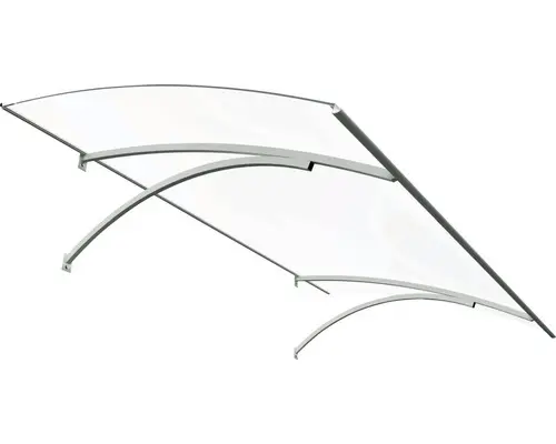 RORO Vordach ERLANGEN 1600x850x250 mm weiß