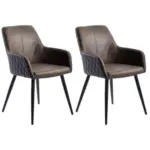 XXXLutz Lauterach - Ihr M&ouml;belhaus bei Bregenz Armlehnstuhl-Set 2 St&uuml;ck in Eisen Mikrofaser