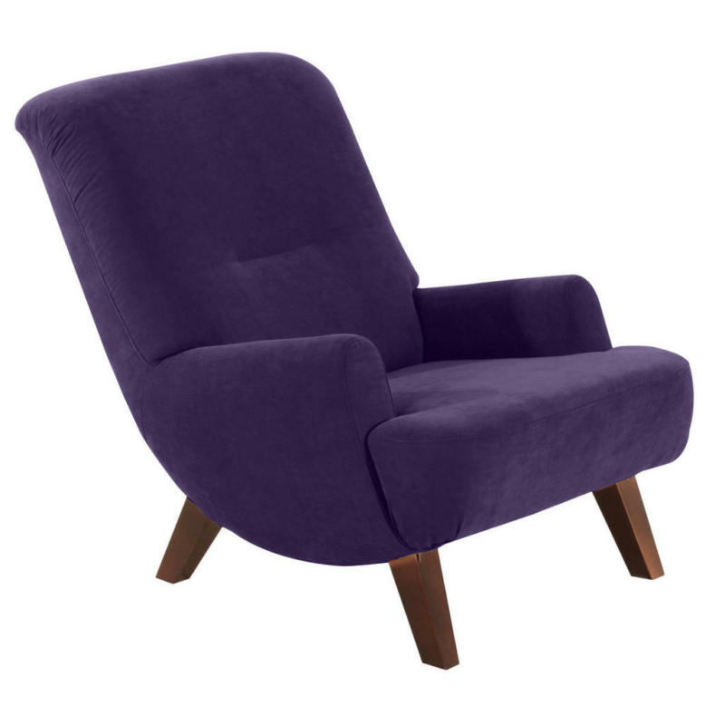 Relaxsessel in Textil Violett