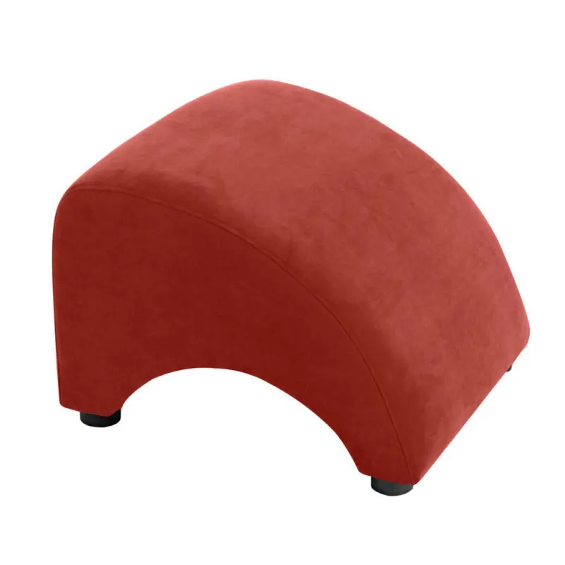 Hocker in Textil Terracotta