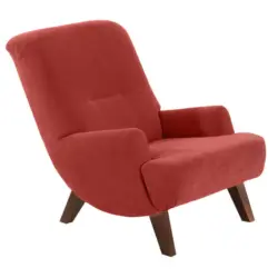 Relaxsessel in Textil Terracotta