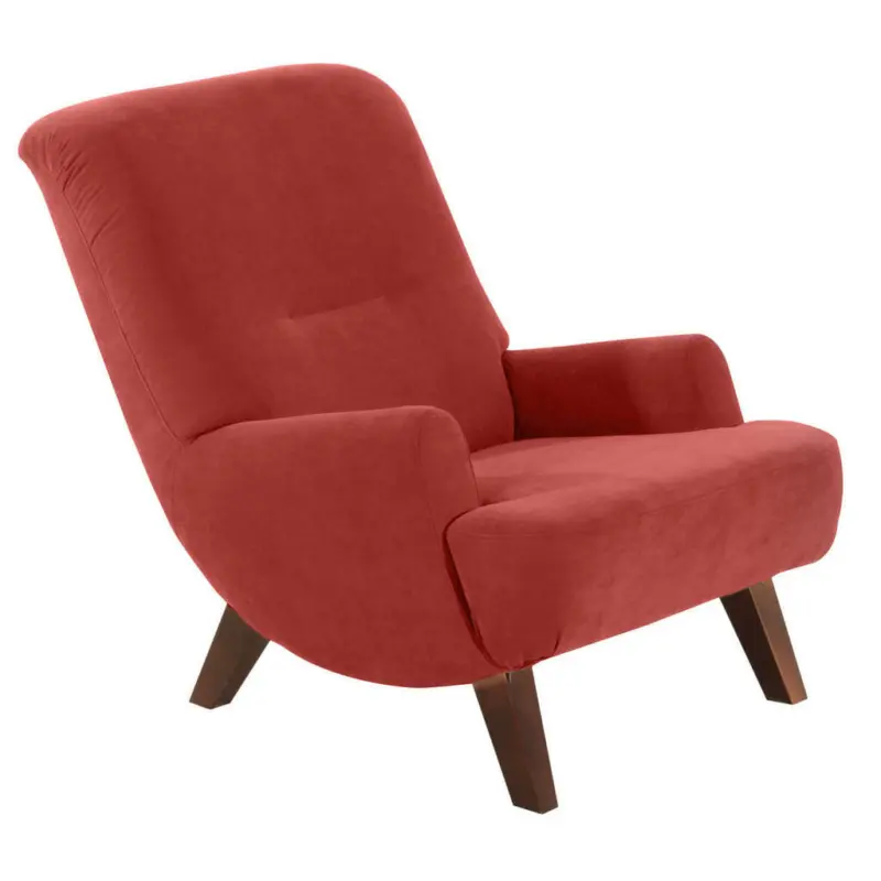 Relaxsessel in Textil Terracotta