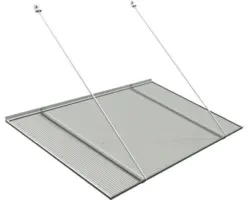 RORO Vordach COBURG 1200x690x740 mm edelstahloptik