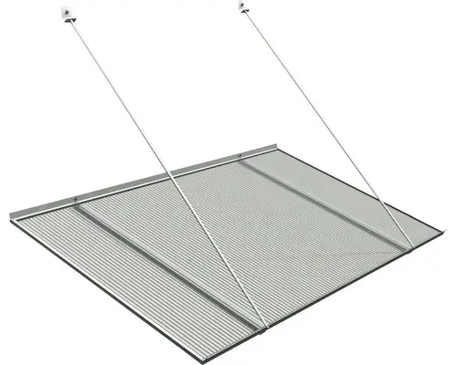 RORO Vordach COBURG 1200x690x740 mm edelstahloptik