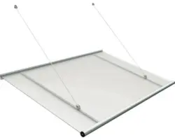 RORO Vordach GARCHING 1515x970x855 mm edelstahloptik