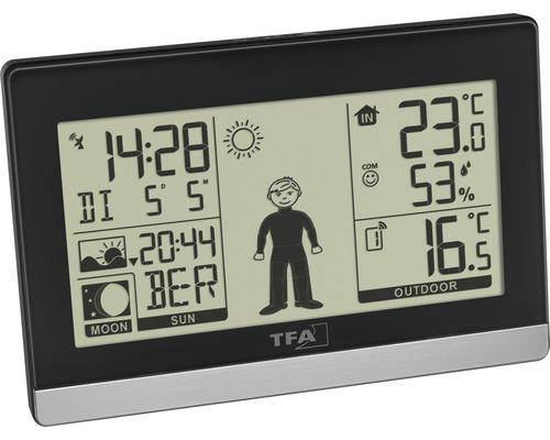 Funk-Wetterstation WEATHER BOY TFA schwarz