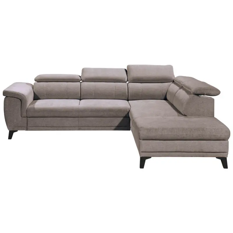 Ecksofa in Mikrovelours Rosa