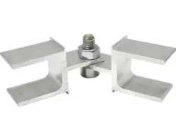 Variabler Eckverbinder Vario 115x19,5 mm Silber