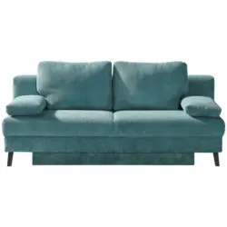 Schlafsofa in Kord Türkis