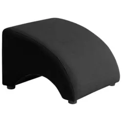 Hocker in Textil Schwarz