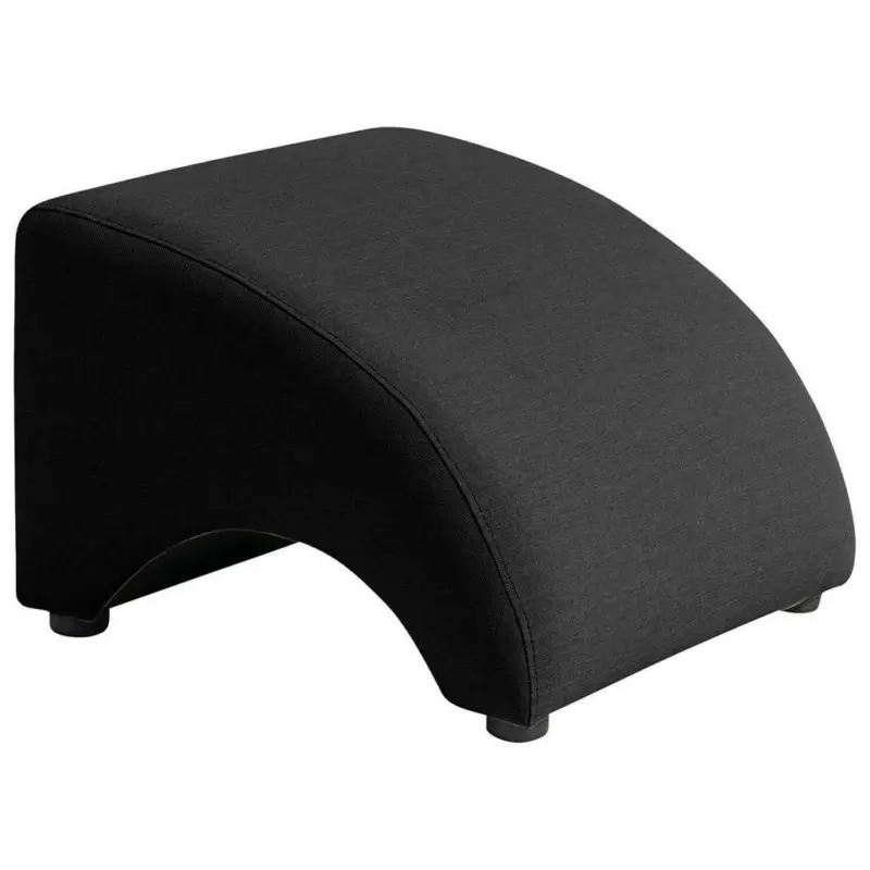 Hocker in Textil Schwarz