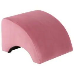 Hocker in Textil Rosa