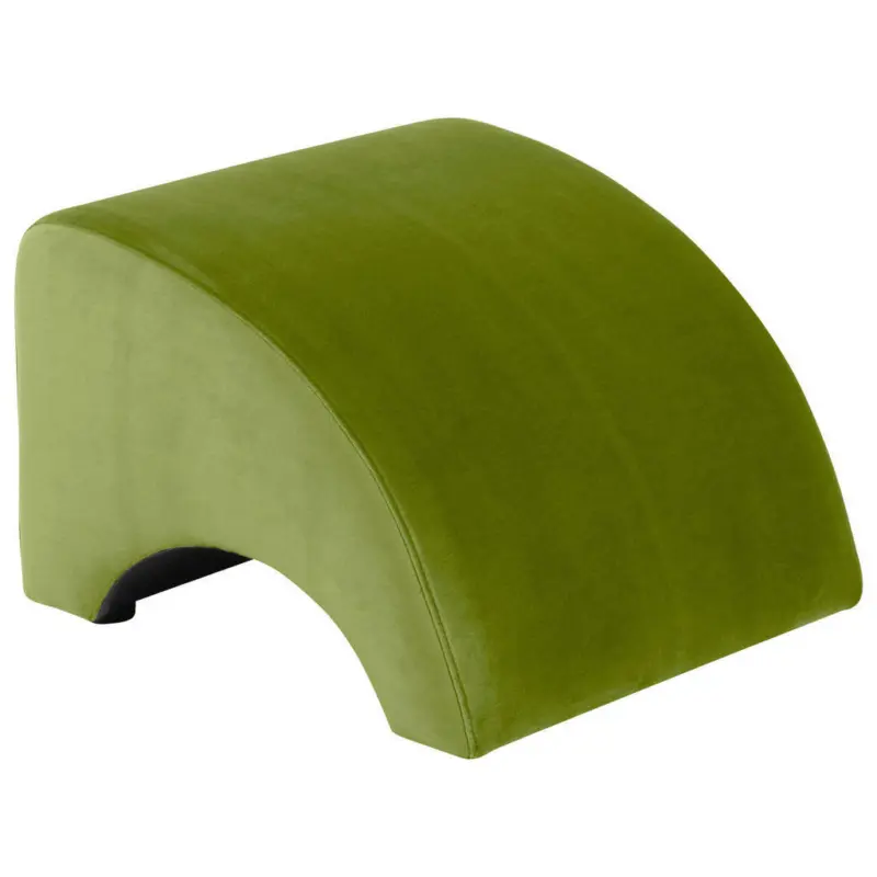 Hocker in Textil Olivgrün