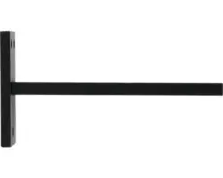 Wandträger für Loft Black Line schwarz Ø 28 mm 12 cm lang 1 Stk.