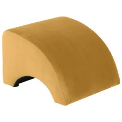Hocker in Textil Gelb