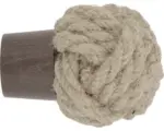 Hornbach Endstück Kugel Seil für Boheme Nature Line esche nussbraun Ø 28 mm 1 Stk.