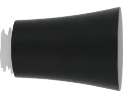Endstück Konus für Premium Black Line schwarz matt Ø 28 mm 1 Stk.