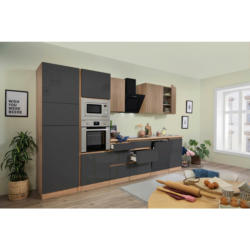 Küchenblock 345 cm in Grau