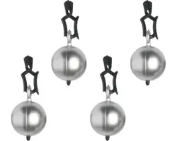 Tischdeckenbeschwerer Kugel silber 4 Stk.