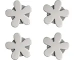 Hornbach Tischdeckenbeschwerer Magnet Blumen silber 4 Stk.