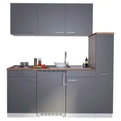 Minik&uuml;che 180 cm in Grau