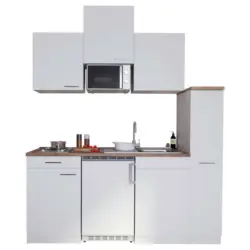 Miniküche 180 cm in Weiß