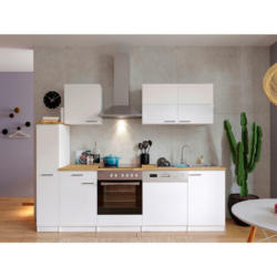 Küchenblock 250 cm in Weiß