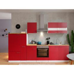 Küchenblock 300 cm in Rot