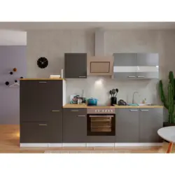 Küchenblock 300 cm in Grau