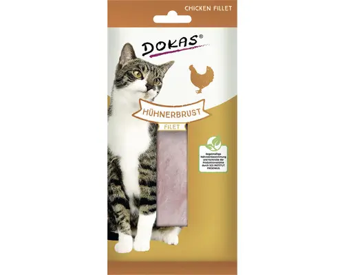 Katzensnack DOKAS Hühnerbrust Filet 22 g
