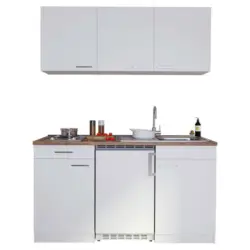 Miniküche 150 cm in Weiß