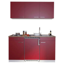 Miniküche 150 cm in Rot