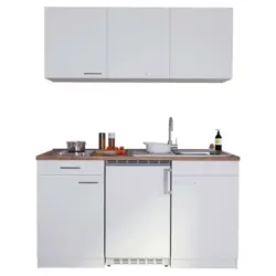 Miniküche 150 cm in Weiß