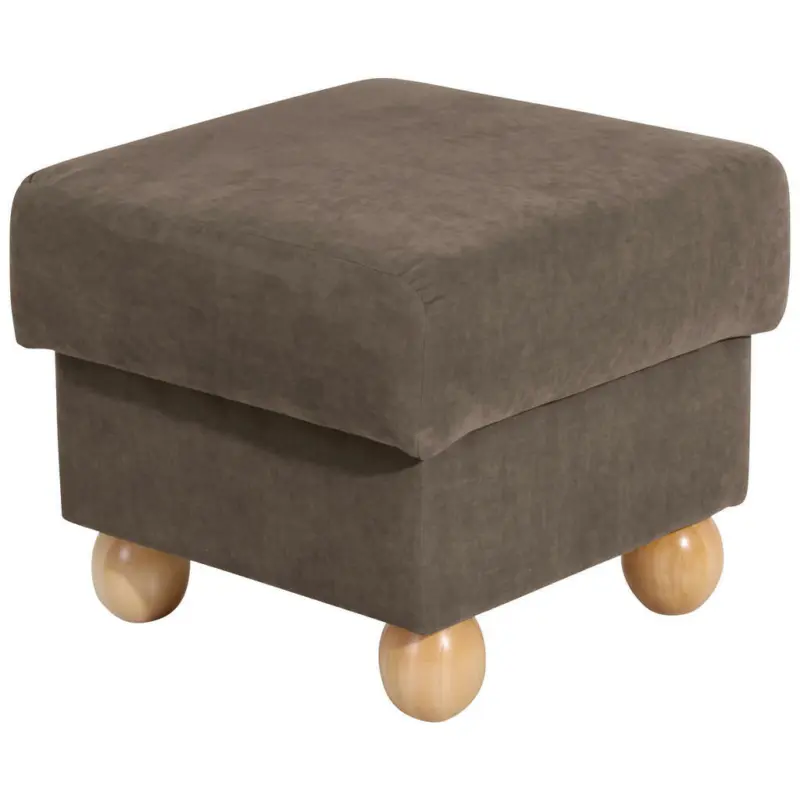 Hocker in Textil Hellbraun, Sahara
