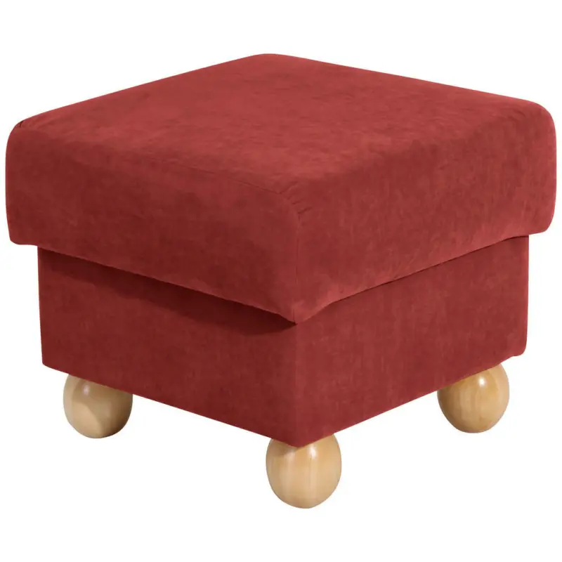 Hocker in Textil Terracotta
