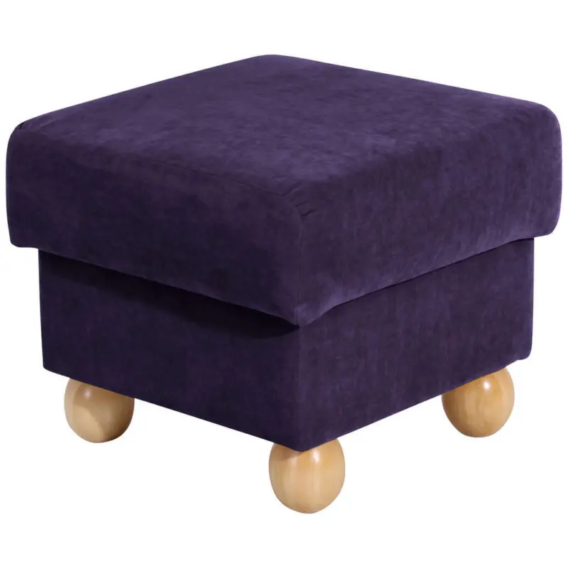 Hocker in Textil Violett