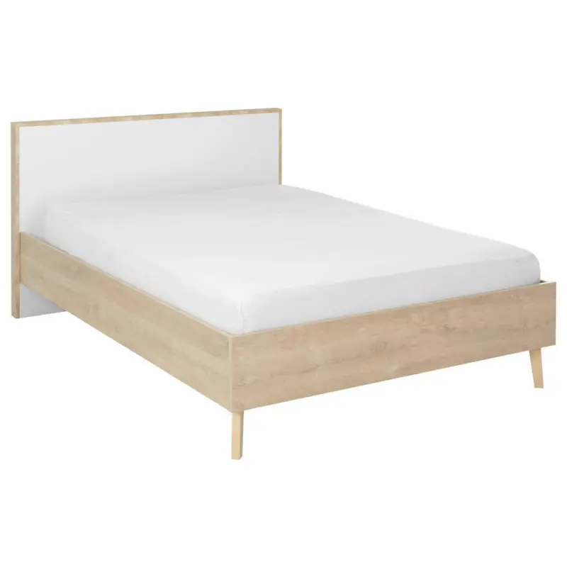 Bett 120/200 cm in Eichefarben
