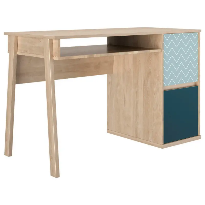 Jugendschreibtisch 123/56/77 cm Stauraum